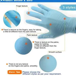 China PPE Disposable Nitryl Nitrile Exam Safety Gloves thumbnail-4