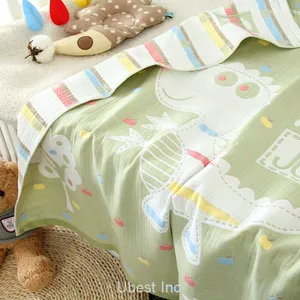 Muslin Organic Quilted Pad Baby Embroidery Voile Quilts With Digital Printing thumbnail-5