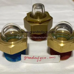 Heavy Duty NPT 1/2 Inch Male Thread Oil Level Sight Glasses Hemispheric Oil Gauge Indicators thumbnail-2