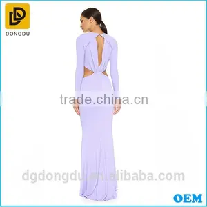 2016 Wholesale Cheap Elegant Purple Ladies Formal Dress for Women thumbnail-3