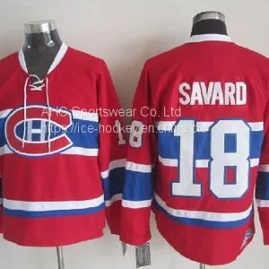 Montreal Canadiens #18 Savard Throwback Red Jersey thumbnail-1