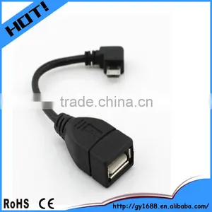Right Angle TPE Braid Shield Charging Data Micro Usb Cable thumbnail-1