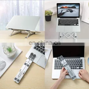 2020 Hot Portable Adjustable Aluminum Ergonomic Laptop Stand New Arrival Laptop Desk Holder Notebook Cooling Pad thumbnail-4