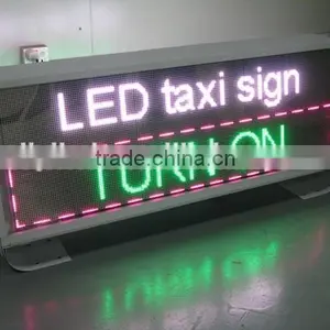 DC 9-36V P5 Led Car Message Moving Scrolling Sign Display/led Lighted Sign Taxi /acrylic Led Sign for Taxi thumbnail-1
