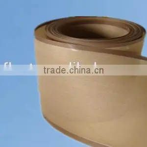 Systems 1*1/2*2/4*4/10*10 Hole Ptfe Teflon Belt Brown With Bull Nose Joint High Temperature Made in China thumbnail-1