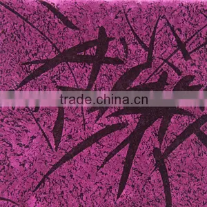 Bamboo Pattern Flocking Fabric for Curtains thumbnail-1