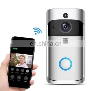 2021 Wireless Bell Wifi Video Camera Phone Ring Smart Door Bell Monitoring Video Wireless Doorbell thumbnail-3