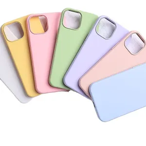 Monochromatic13 Pro Max Silicone Phone Case Colorful TPU Silicone Cases for IPhone 6 7 8 Plus X Xr 11 12 13 14 Pro Max Mini thumbnail-1