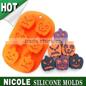 B0142 Food Grade Custom Pumpkin Shape Chocolate Making Silicone Molds thumbnail-1