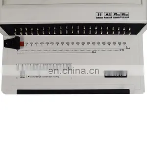 21 Holes Comb Paper Binding Machine Hardcover Book Binding Machine Price thumbnail-5