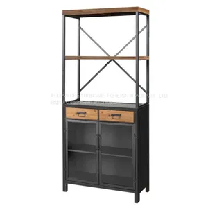 Wholesale Industrial Buffet Sideboard, Modern Dining Room Storage Cabinet thumbnail-1