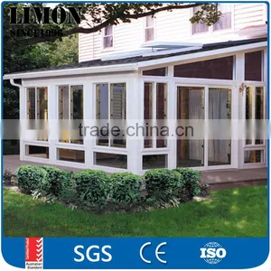 Hot Sell Aluminium Sunrooms Glass Houses Made of Curved Glass for Sunroom thumbnail-1