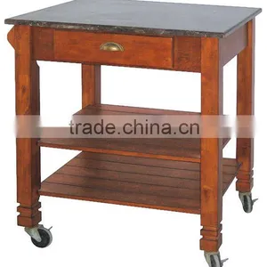 Solid Wood Trolley thumbnail-1