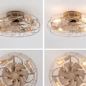 American 110V Hot Selling Fan Light Factory Bedroom 20 Inch Retro Ceiling Electric Fan Light（Wechat:13510231336） thumbnail-2