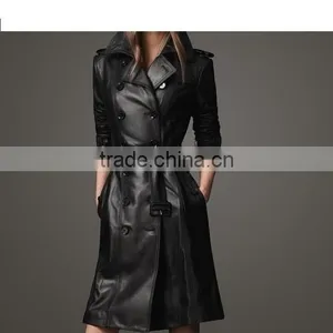 Leather Overcoat for Mens thumbnail-1
