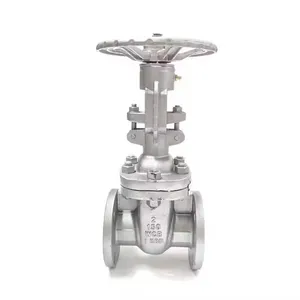ANSI 150 GOST Rising Stem Cast Steel Flanged Gate Valve With Handwheel Operation thumbnail-1