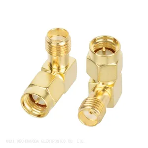 Right Angle RF Coaxial Adapter SMA-JKW Connector Bend 90 Degree thumbnail-3