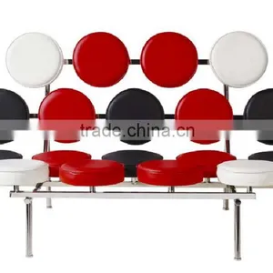 Premium Leather Marshmallow Sofa Chair thumbnail-2