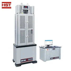 HST 10T 100kN Computer Control Hydraulic Universal Testing Machine Six Column Frame Hydraulic Auto Clamping Fixture WAW-100E thumbnail-1