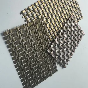 Special Offer: Bronze Metal Woven Mesh Curtain for Elevator Panel Decoration thumbnail-1