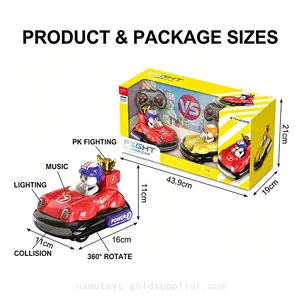 2.4 Ghz Dual Fight Bumper RC Car Music 360 Degree Rotate Remote Control Toys thumbnail-4