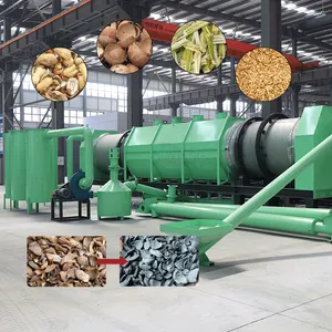 Carbon Based Fertilizer Carbonizing Furnace Continuous Agricultural Waste Carbonization Machine EPC thumbnail-1