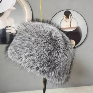Faux Fox Fur Bucket Hat thumbnail-2