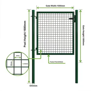 Single Gate 3D Panel Fence With High Security Latch and Key Cylinder thumbnail-5