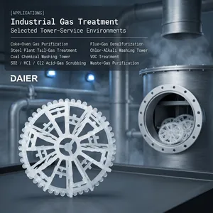 Pingxiang Daier Kostar Garland (Crown Type Teller Rosette Ring) | DAIER Chemical Packing for High Load Scrubbing | Robust Tower Internal Engineering thumbnail-3