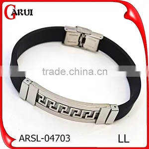 Cheap Custom Silicone Bracelet Rubber Wrist Band Silicone Bracelet thumbnail-3