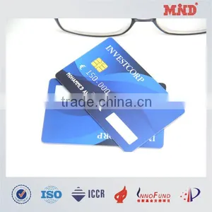 MDC040 Contact 4442 ic Chip Card Plastic Printed Lamination Card With Embossing No. thumbnail-1