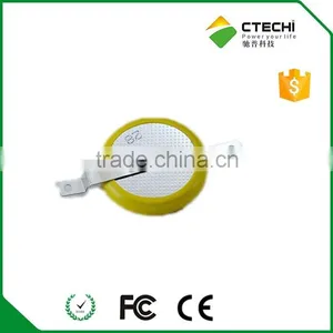 Famous Brand CR2032 Button Battery With Solder Tabs Tags Pins for Active RFID Tag thumbnail-1