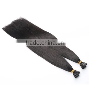 i Tip Natural Color Hair Shedding and Tangle Free Pre Boned 1g 0.5g 0.8g Hair Extension thumbnail-6