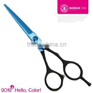 R22 Blue Titanium Blade and Black Handle Hairdressing Scissor thumbnail-1