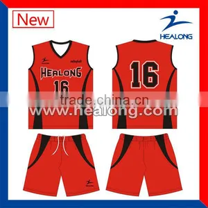 Sublimation Custom Volleyball Uniform Wholesale Jersey thumbnail-1