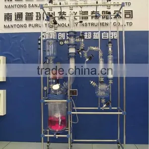 30L Glass Reaction Kettle With Glass Condenser for Rectification thumbnail-1