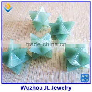 Wholesale Polished Natural Crystal Quartz Stone Merkaba Star Pendant thumbnail-1