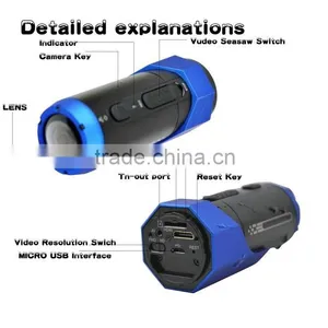Full HD 1080P Action Camera Waterproof 10 Meters/ Motorcycle Camera/new Product for 2015 thumbnail-4