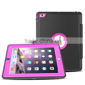 Luxury Wake Sleep Function Folding Stand PU Leather PC Back Cover Shockproof Protective Case For IPad 2/3/4 TB-0278 thumbnail-3