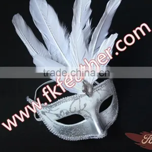 Wholesale Party Mask Masquerade Mask Goose Feather Mask For Carnival thumbnail-4