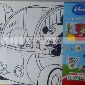 100% Cotton Cartoon Sample Picture of Canvas Painting thumbnail-1