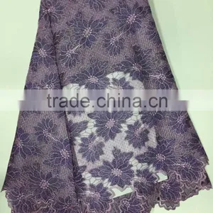 Guangzhou Cotton Fabric Lace Trim/Chantilly Lace Embroidery thumbnail-1