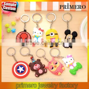 2016 New Arrival Cartoon Animal Silicone KeyChain Best Quality Creative Lovers Key Ring thumbnail-1