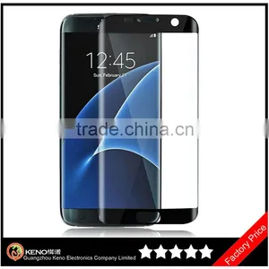Keno 2016 New Arrival For Samsung Galaxy s7 Edge Tempered Glass Screen Protector / Full Cover 3D Curved s7 Edge Tempered Glass thumbnail-1
