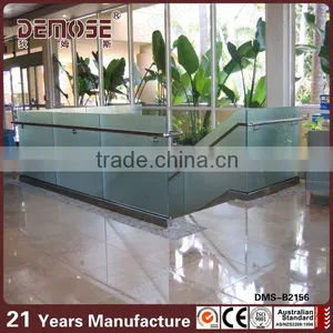 Frosted Glass Railing, Indoor Balcony Railing/steel Stair Hand Railing thumbnail-1