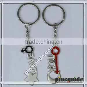 Wholesale Good Quality Custom Shaped Metal Keychain For Dia Dos Namorados thumbnail-1