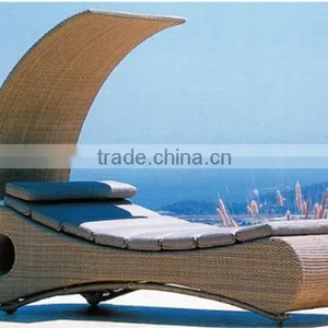 Outdoor Rattan Wicker Garden Furniture Set Round Sofa Bed Quality Choice thumbnail-6