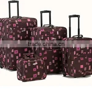 Stock Stocklot Overstock Closeout 3pcs 4pcs Printed Carry on Trolley Suitcase Set thumbnail-1