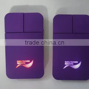 Promotional Gift Laptop Rechargeable Super Slim Wireless Mouse With Led Logo thumbnail-6