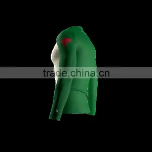 Polyester Spandex Long Sleeves Direwolves Compression Shirt / Rash Guard With Club Logo, Player Name and Number at Sleeves thumbnail-3